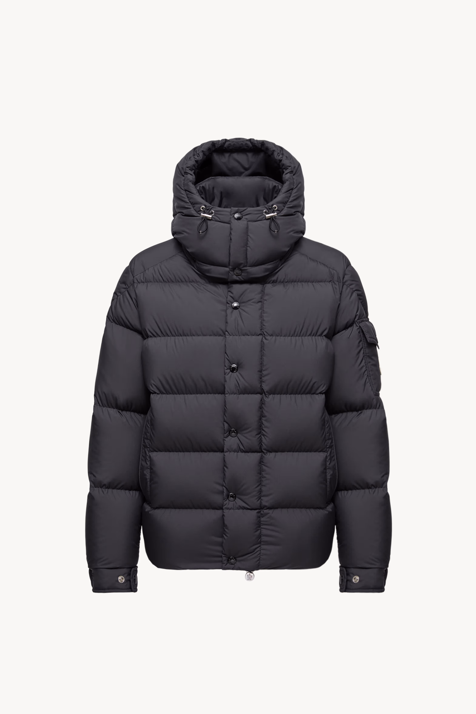 Moncler Maya 70 Hooded Short Down Jacket Women Black Moncler 2